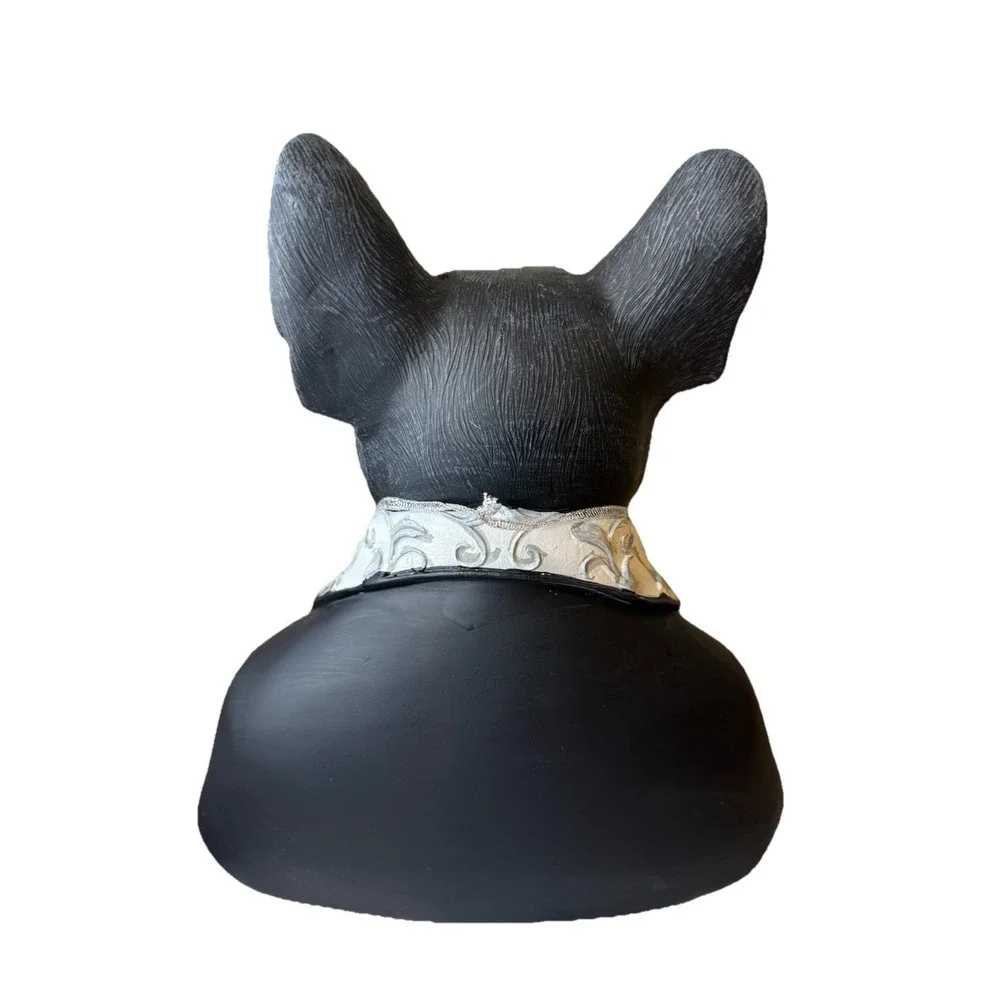 Bella Lux Halloween French Bulldog Frenchie Bust Dog Resin Figure Decor 12